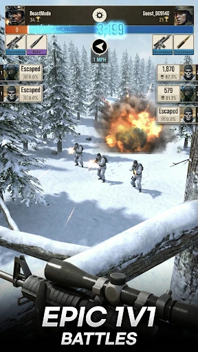 Gameplay screenshot 1 from Sniper Battle: 3D War Shooter - Action game