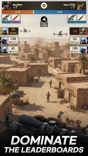 Gameplay screenshot 2 from Sniper Battle: 3D War Shooter - Action game